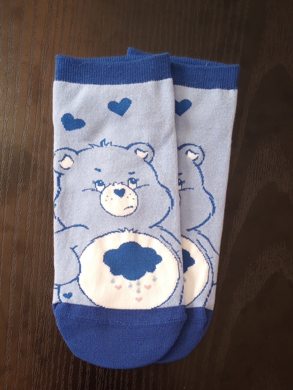 Light Blue Grumpy Bear Care Bears Graphic Ankle Socks